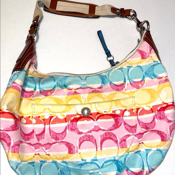 Coach Handbags - Coach bag Rainbow/ multicolored pastels